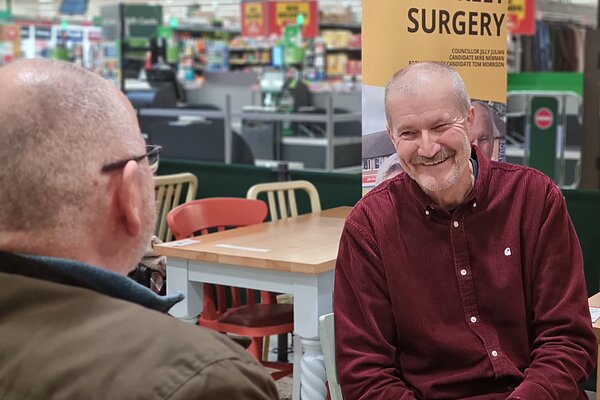 Cllr Mike Newman at surgery