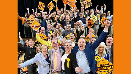 The winning Lib Dem team